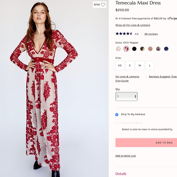 Free People Dresses & Skirts - Free People Temecula Maxi Dress in Chili Pepper